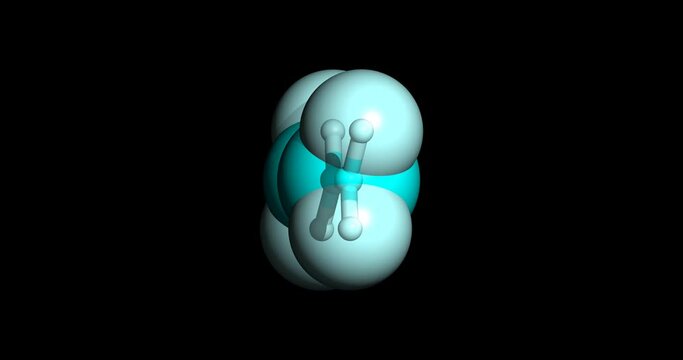 Tetrafluoroethylene, Teflon precursor, 3D molecule spinning, 4K