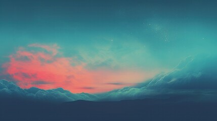 Fototapeta premium Beautiful Abstract Artistic SkyScape Scenic Cloud Horizon Backdrop Background Nature Scenery