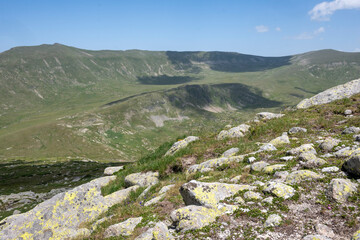 Summer Landscape of Rila Mountain near Kalin peak, Bulgaria