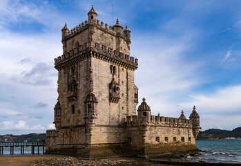 Torre de Belém, Lisboa - obrazy, fototapety, plakaty
