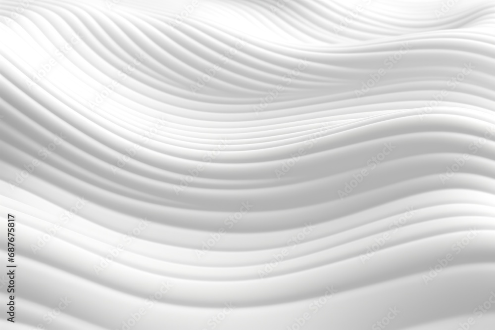 Poster a simple and clean white background with flowing wavy lines. suitable for various design projects