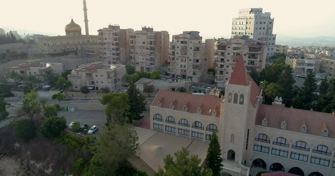 Aerial drone shots of Nazareth