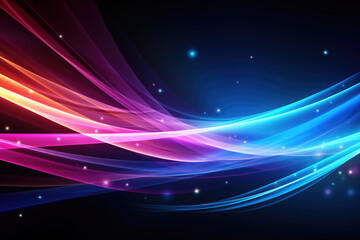 Vibrant and visually appealing abstract background featuring bright lines and stars. This versatile image can be used for various design projects.