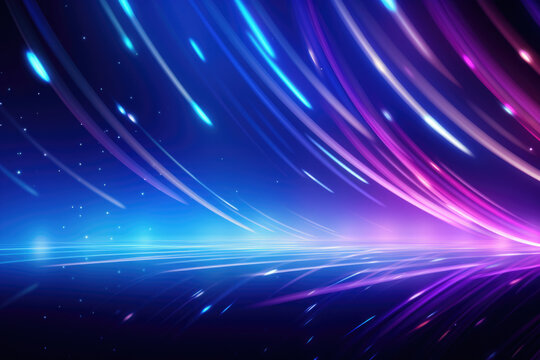 Abstract background featuring combination of blue and purple colors, adorned with stars. Perfect for various design projects.