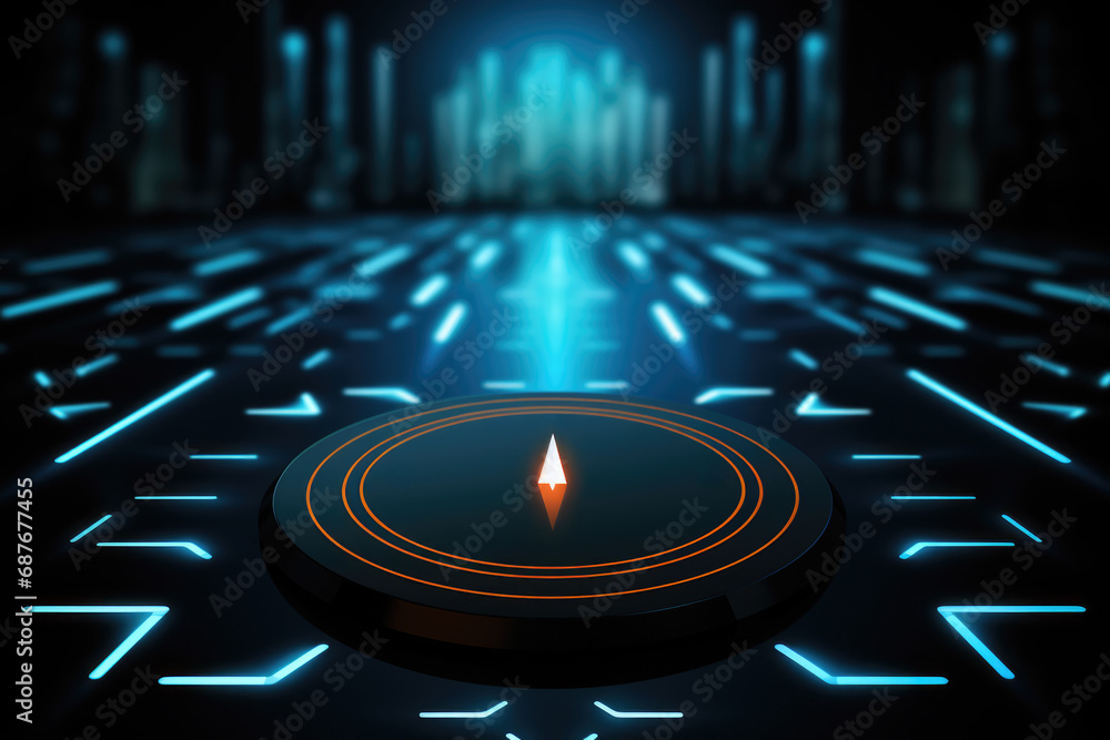 Poster lit candle sitting on top of maze. can be used to symbolize finding way or as metaphor for finding s