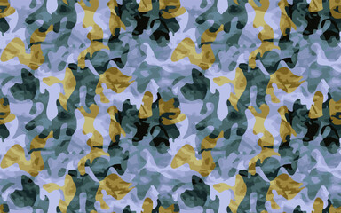 Full seamless summer and spring women military camouflage skin pattern vector for decor and textile. Snow army masking design for hunting textile fabric printing and wallpaper. © MSK Design