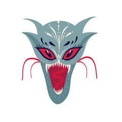 Funny Dragon Monster. Cool illustration in children's cartoon style
