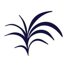 Elegant floral arrangement in Asian style. Cute cartoon illustration of flower