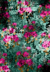 pink and yellow flowers