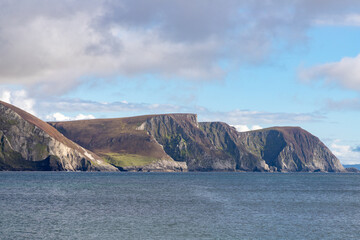 Mountains in Cliffs seen from Keel beach