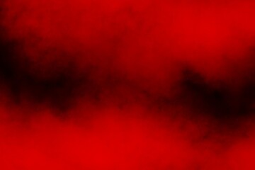 floating red smoke on black background. Red fog or clouds. - obrazy, fototapety, plakaty
