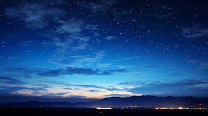 Fototapeta na wymiar A starry night sky, with the Milky Way stretching across the horizon.