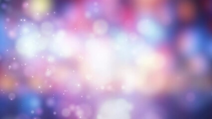 Festive glittering falling confetti. Elegant colorful particle flow. Gentle stream of luxury dust, magical snowfall, creative soft bokeh, awarding abstract background. Seamless loop