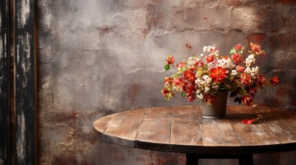 Fototapeta na wymiar Beautiful empty wooden rustic table UHD wallpaper