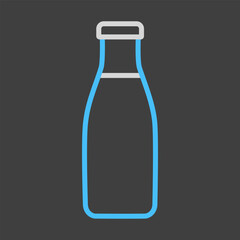 Milk Bottle icon vector. Dairy product sign