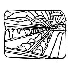 illustration of a road