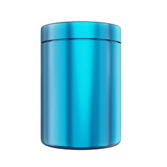 Supplement Package, cylinder, bright blue