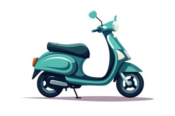 Scooter icon on white background 