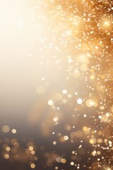 Elegant beige bokeh abstract background. Delicate blurred wallpaper texture. Template with defocused bokeh lights and copy space for business website design. Banner social media advertising.