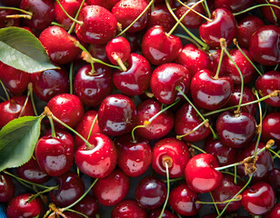 Full frame shot of cherries