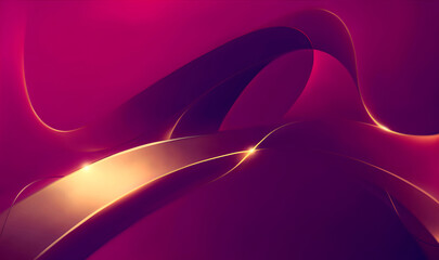 abstract pictures with elements of bright golden figures in reddish tones
