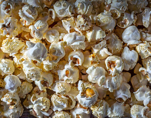Full frame shot of popcorn