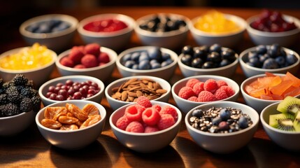 Bowl with ripe fruits UHD wallpaper