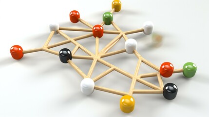 Scientific and Technological Connectivity, Abstract Atom Structure, Molecule Concept, and Global Network