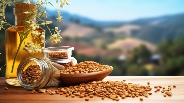 Cameline seed plant UHD wallpaper