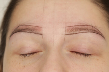 Microblading, tiny hair-like strokes to create a natural looking brow, semi-permanent tattooing...