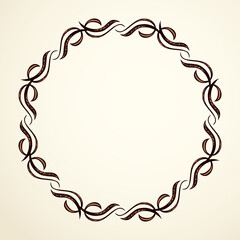 Vignette. Vector drawing