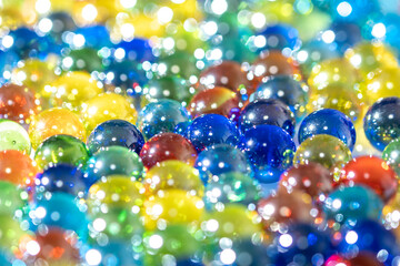 ビー玉の写真素材