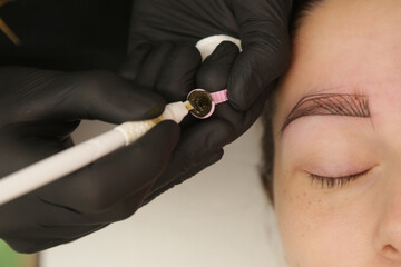 Microblading - semi-permanent tattooing technique used for the eyebrows by creating an illusion of...