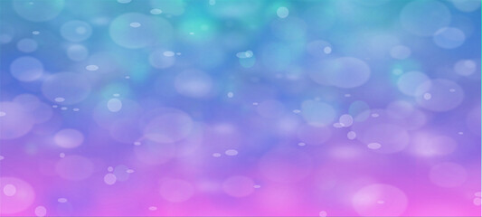 Blue widescreen bokeh background for seasonal, holidays, celebrations and various design works