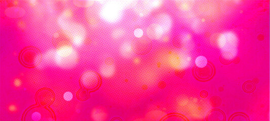 Pink widescreen bokeh background for seasonal, holidays, celebrations and various design works