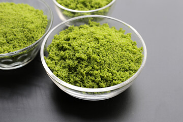 Wolffia globosa or swamp algae, water meal