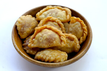 Mini curry puff. Thai dessert