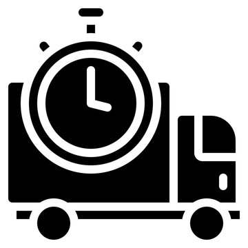 Delivery Time Lorry Icon