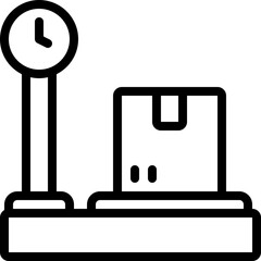 Parcel Weighing Machine Icon