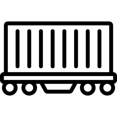Freight Train Container Icon
