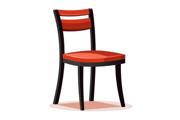 Side chair icon on white background 