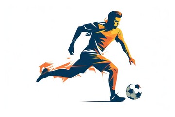 Fototapeta na wymiar Soccer icon on white background