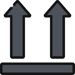 This Way Up Arrows Icon