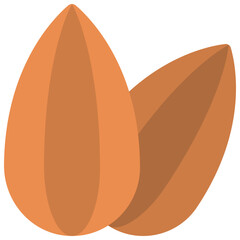 Raw Almond Nuts Icon