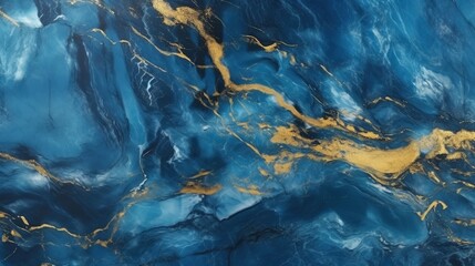 Luxury blue Gold Marble texture background. Panoramic Marbling texture