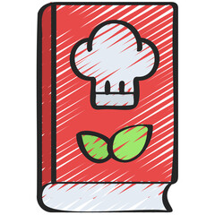 Vegetarian Recipe Book Icon