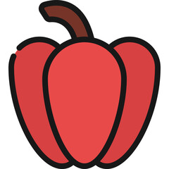 Bell Pepper Vegetable Icon