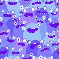 Cartoon animals seamless frogs pattern for wrapping paper and fabrics and linens and kids clothes print
