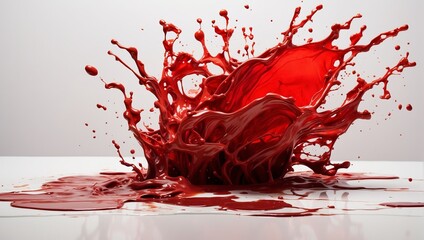 red liquid splash