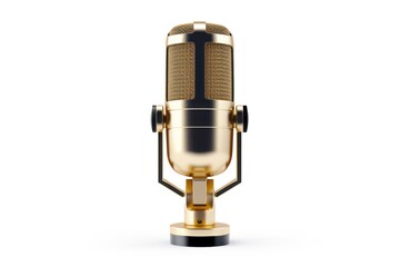 Studio Microphone icon on white background 